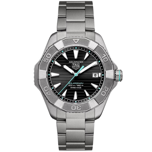 Aquaracer Professional 200 Solargraph 40mm Titanium Bracelet Watch