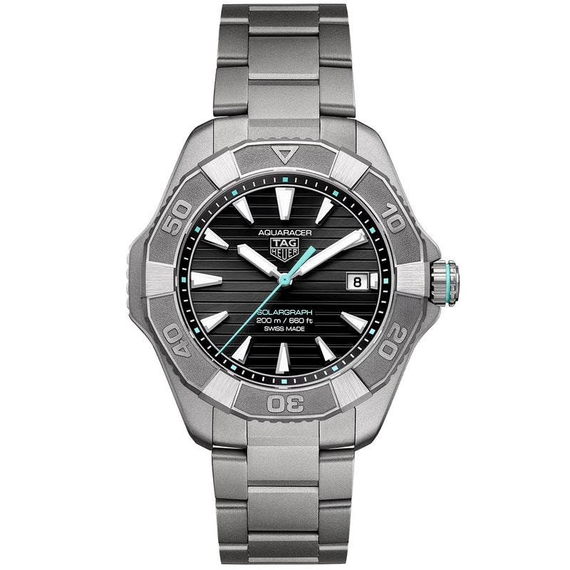 Aquaracer Professional 200 Solargraph 40mm Titanium Bracelet Watch