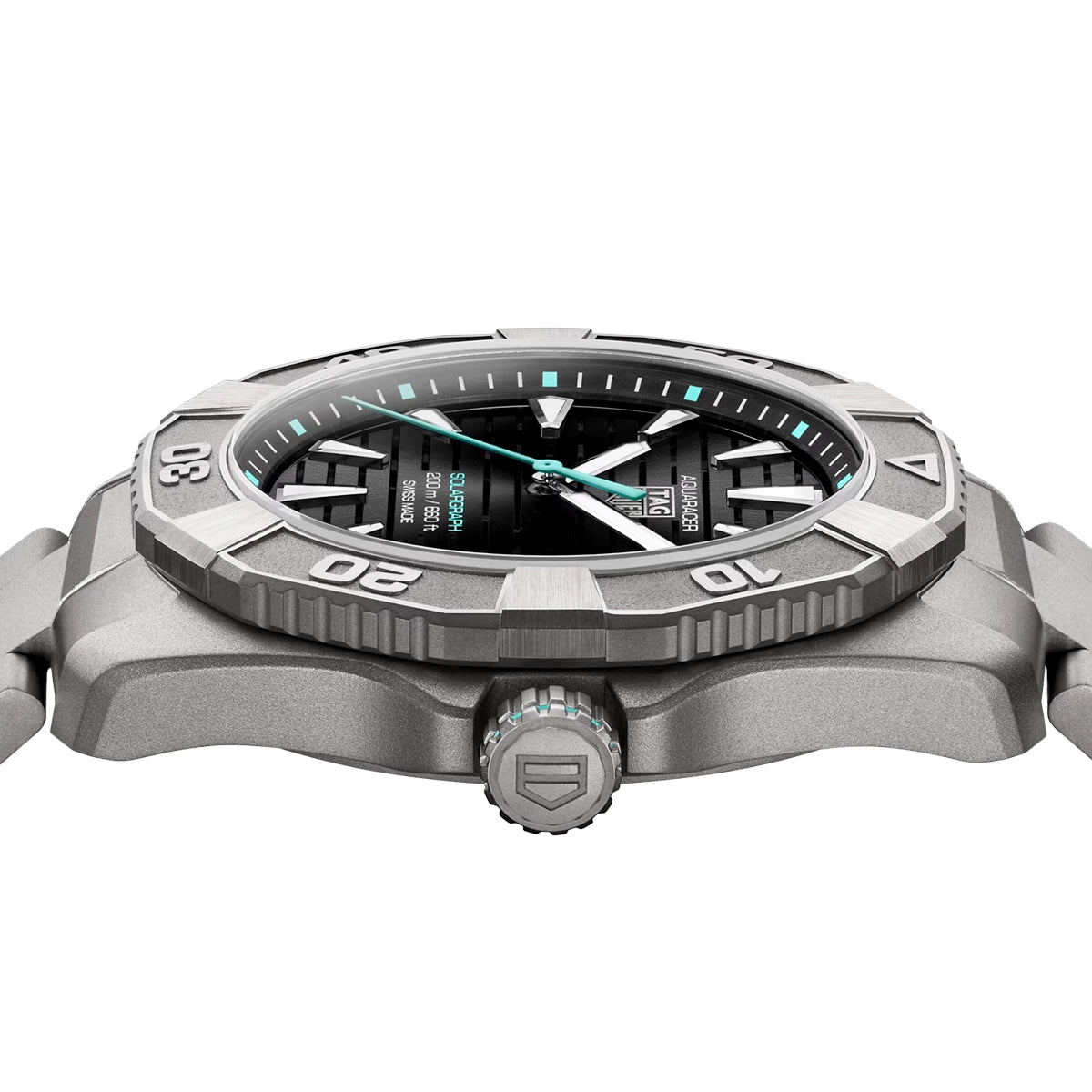 Aquaracer Professional 200 Solargraph 40mm Titanium Bracelet Watch