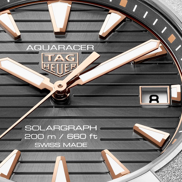 Aquaracer Professional 200 Solargraph Titanium Mens Bracelet Watch