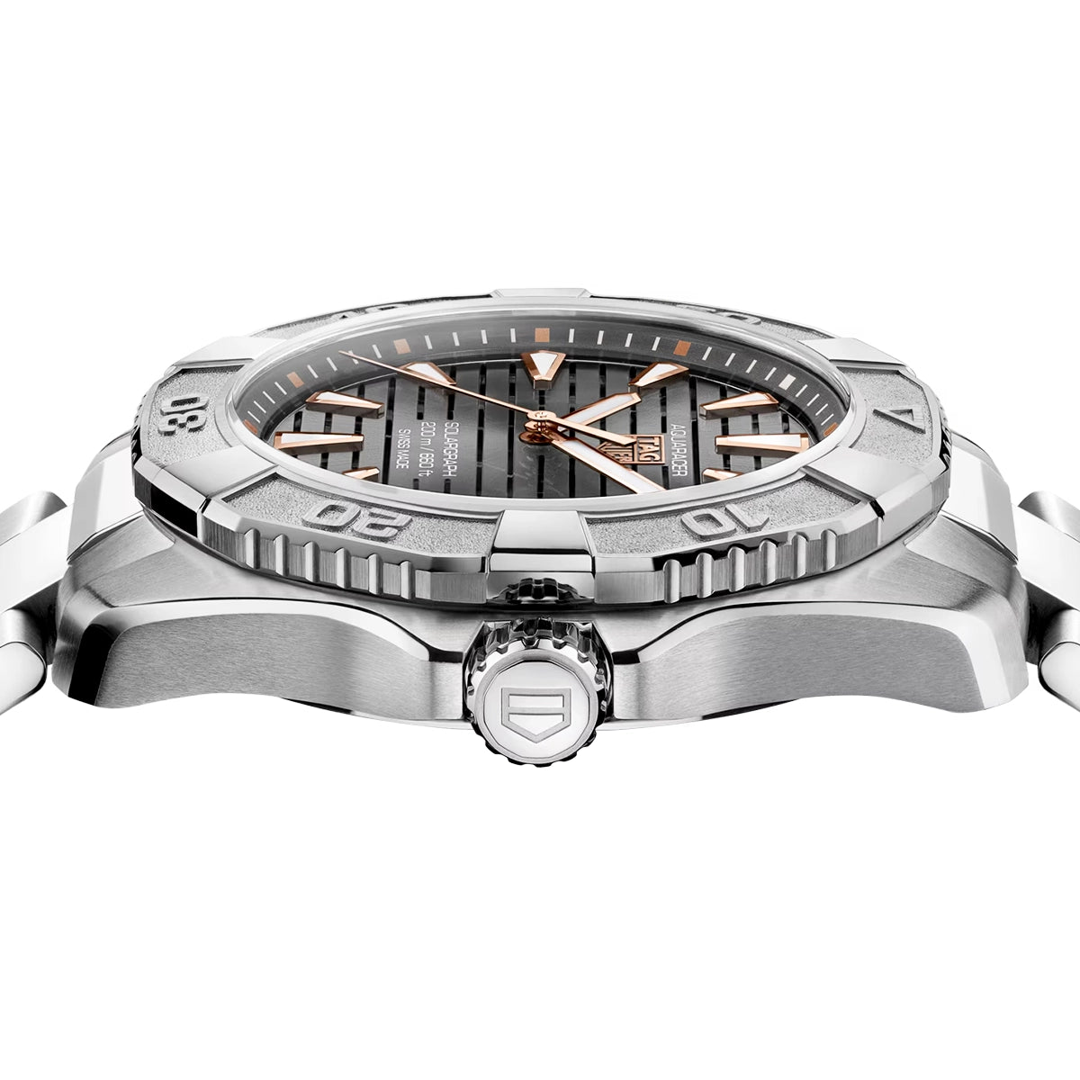 Aquaracer Professional 200 Solargraph Titanium Mens Bracelet Watch