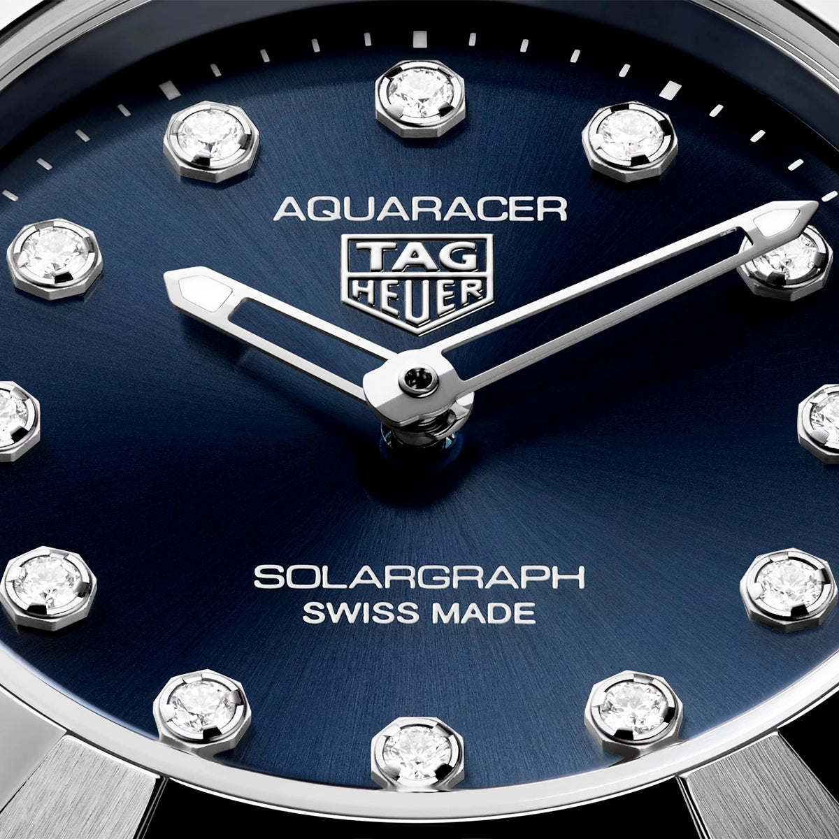 Aquaracer Professional 100 Solargraph 28mm Blue Diamond Dial Watch