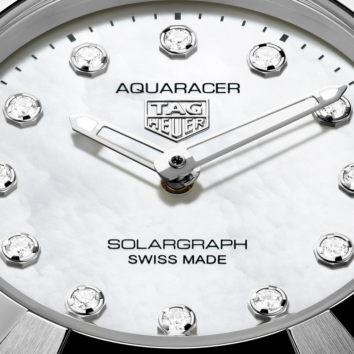 TAG Heuer Aquaracer Professional 100 Solargraph 28mm Diamond Dial Watch - Berry's Jewellers