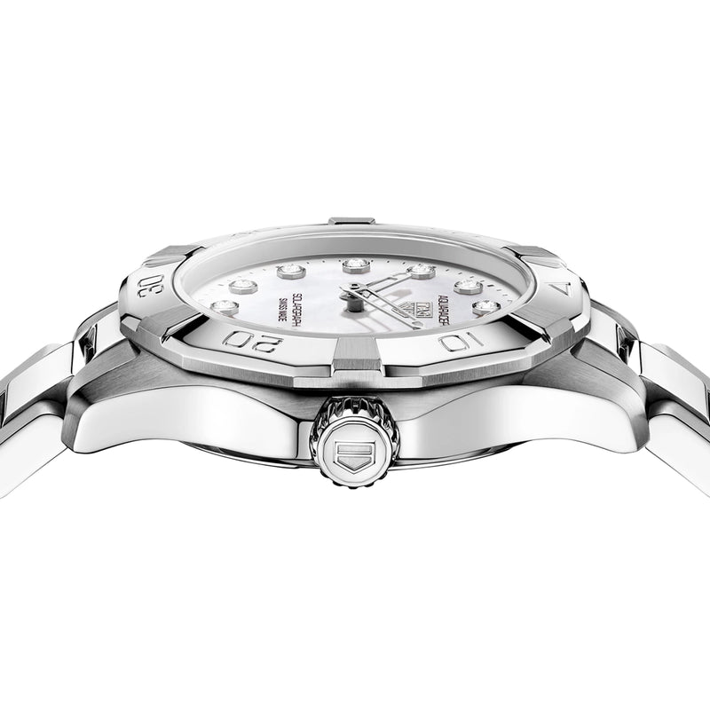 TAG Heuer Aquaracer Professional 100 Solargraph 28mm Diamond Dial Watch - Berry's Jewellers