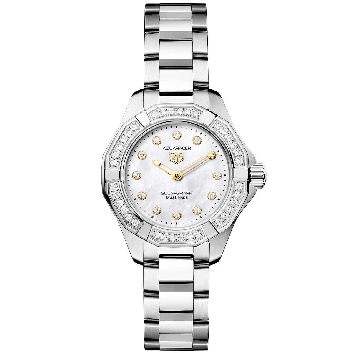 Aquaracer Professional 100 Solargraph 28mm Diamond Set Watch