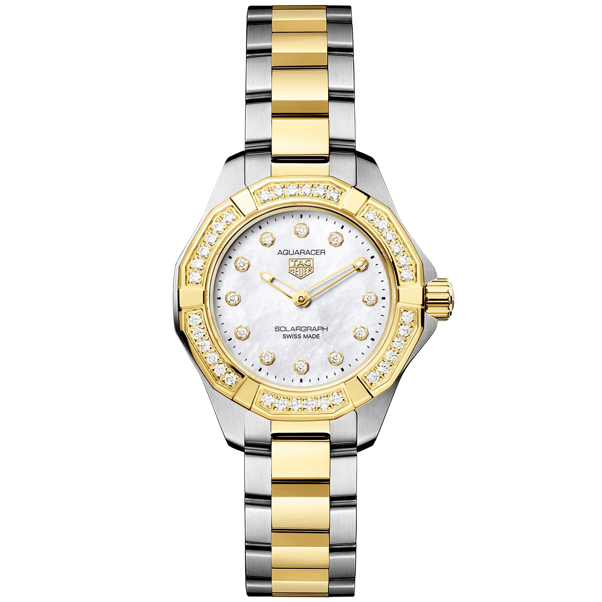 Aquaracer Professional 100 Solargraph 28mm Diamond Set Ladies Watch