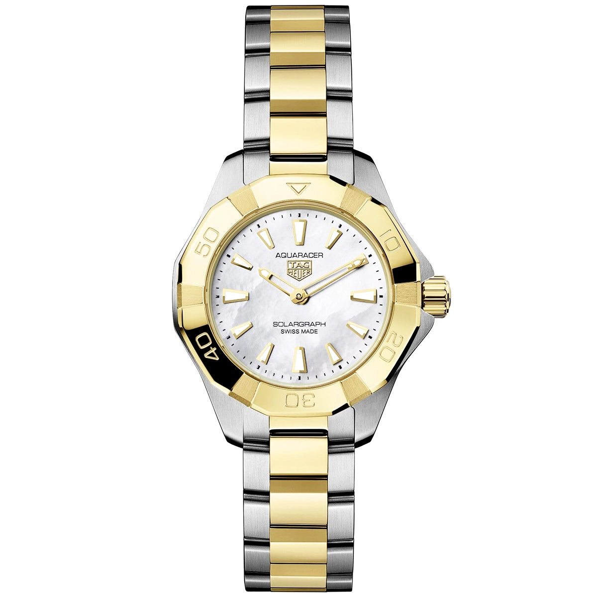Aquaracer Professional 100 Solargraph 28mm Ladies Two-Tone Watch