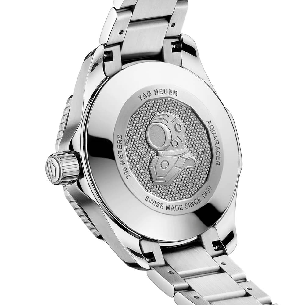TAG Heuer Aquaracer 36mm Blue Diamond Dial Automatic Bracelet Watch - Berry's Jewellers