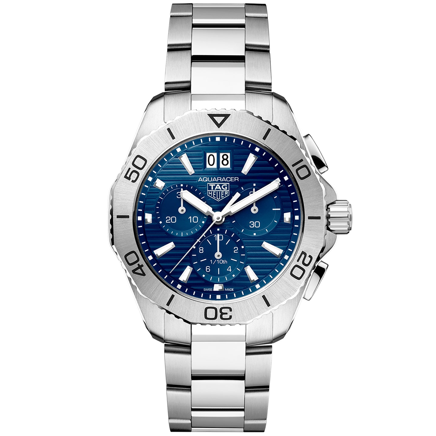 Aquaracer Professional 200 40mm Blue Dial Chronograph Watch