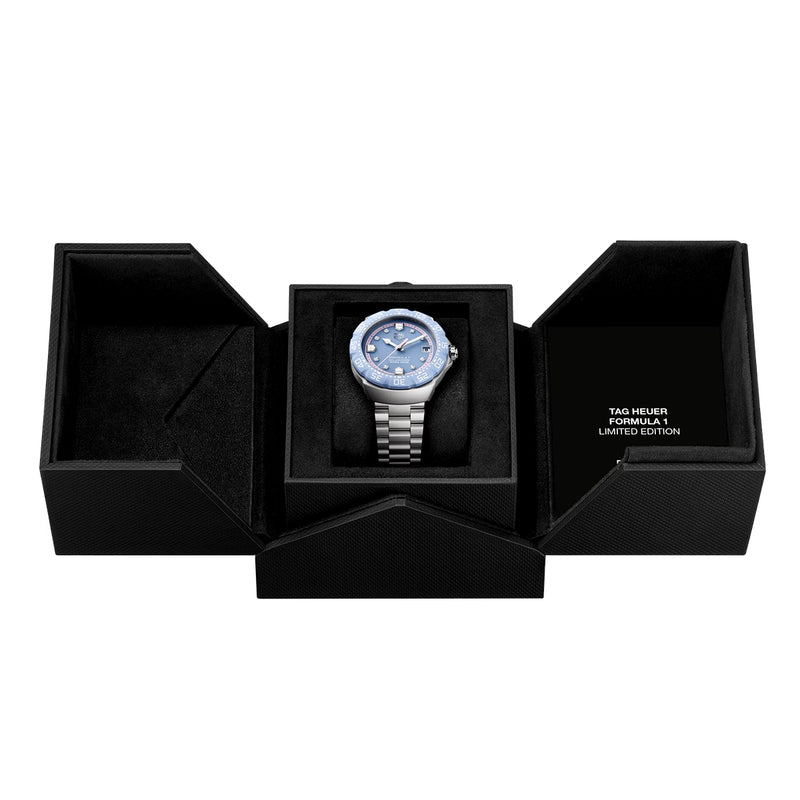 TAG Heuer Formula 1 Solargraph 38mm Pastel Violet Limited Edition Watch - Berry's Jewellers