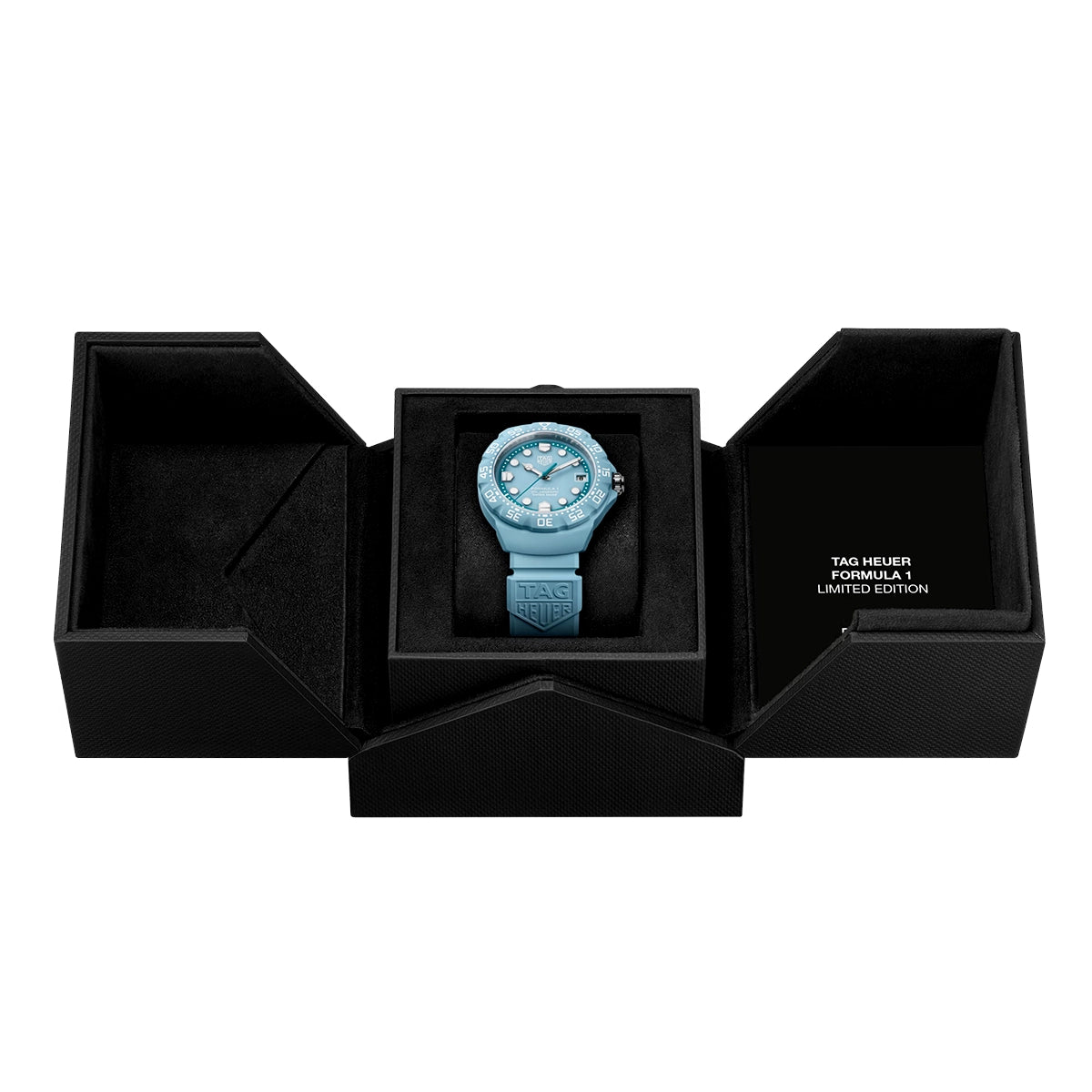 TAG Heuer Formula 1 Solargraph 38mm Pastel Blue Limited Edition Watch - Berry's Jewellers