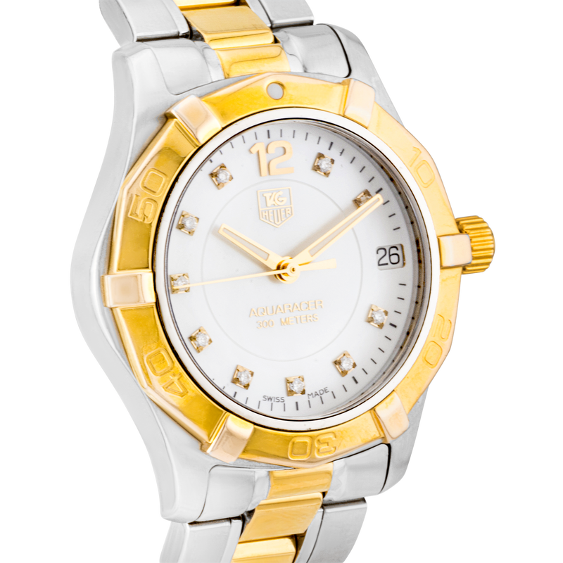 TAG Heuer Aquaracer 32mm Two-Tone Diamond Dial Ladies Watch (2015)
