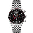 TAG Heuer Carrera 41mm Black/Red Dial Automatic Chronograph Bracelet Watch - Berry's Jewellers