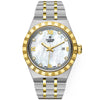 Royal 28mm Two-Tone White Mother of Pearl Diamond Dial Watch