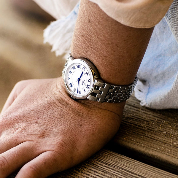 TUDOR Clair de Rose 34mm Opaline Silver Dial Ladies Bracelet Watch - Berry's Jewellers