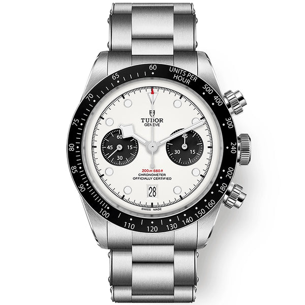 Black Bay Chrono 41mm Panda Dial Three-Link Bracelet Watch