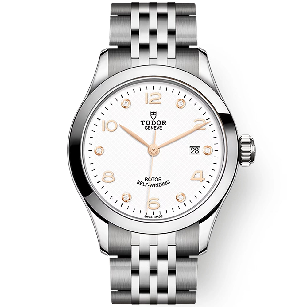 Rose Diamond Dial Ladies Automatic Bracelet Watch - Berry's Jewellers