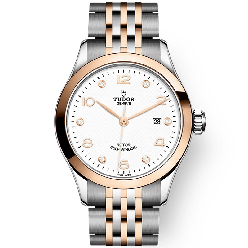 TUDOR 1926 28mm Two-Tone White Diamond Dial Ladies Automatic Watch - Berry's Jewellers
