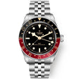 TUDOR Black Bay 58 GMT 39mm Black/Red Bezel Five-Link Bracelet Watch - Berry's Jewellers