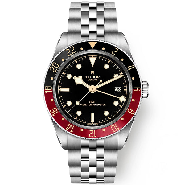 Red Bezel Five-Link Bracelet Watch - Berry's Jewellers