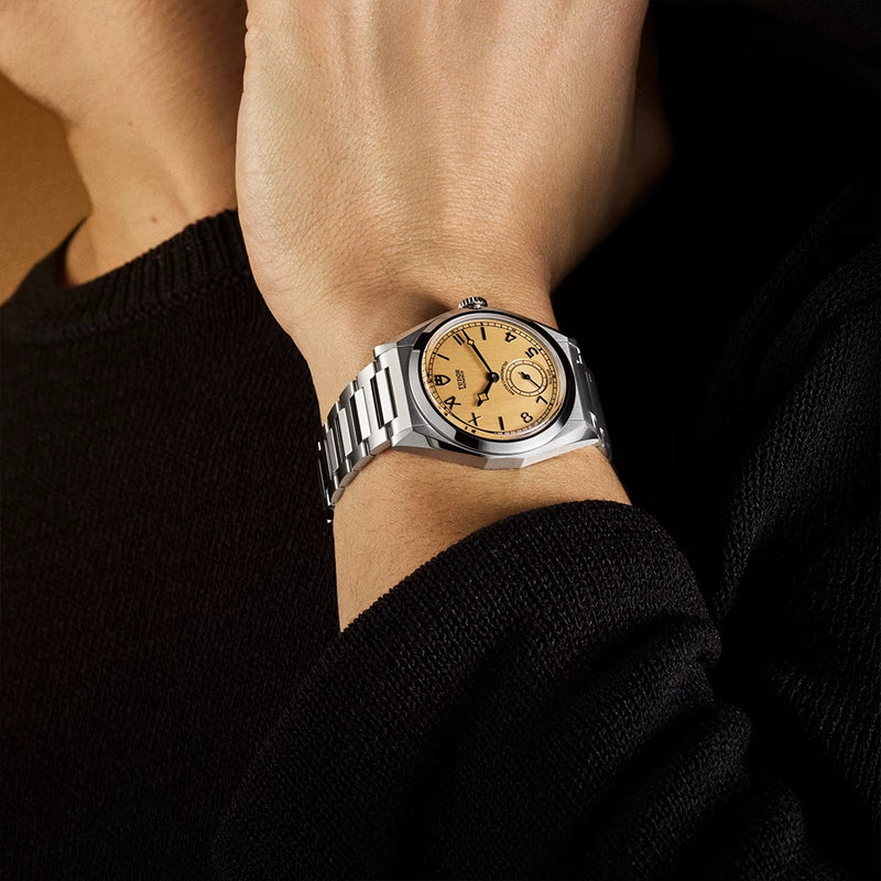 TUDOR Monarch 39mm Dark-Champagne Dial Integrated Bracelet Watch - Berry's Jewellers