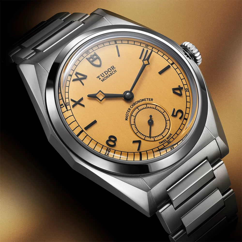 TUDOR Monarch 39mm Dark-Champagne Dial Integrated Bracelet Watch - Berry's Jewellers