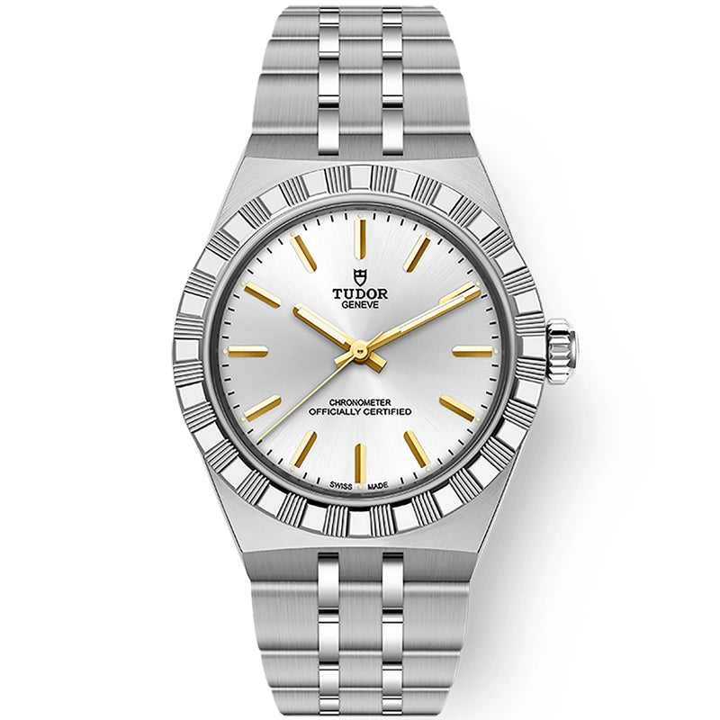 TUDOR Royal 30mm Silver/Gold Index Dial Ladies Automatic Watch - Berry's Jewellers