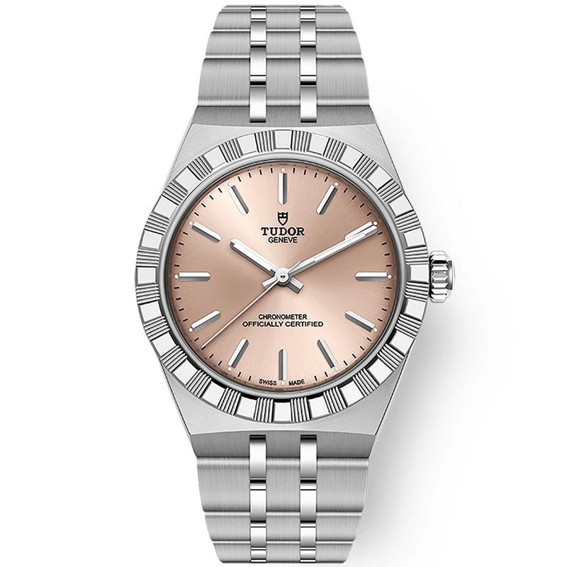 TUDOR Royal 30mm Salmon Index Dial Ladies Automatic Watch - Berry's Jewellers