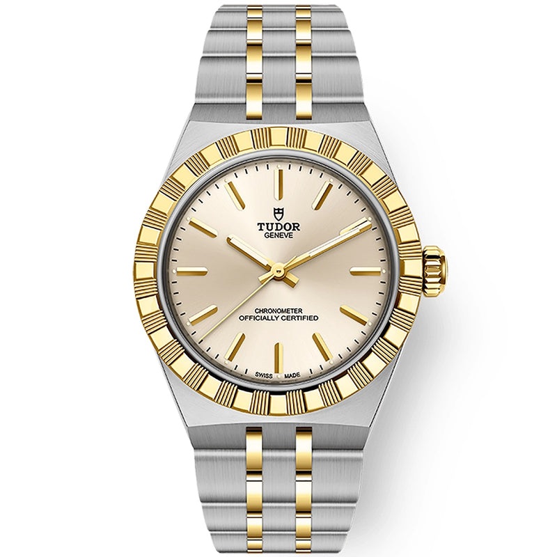 TUDOR Royal 30mm Two-Tone Ivory Index Dial Ladies Watch - Berry's Jewellers