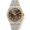 TUDOR Royal Date/Day 40mm Two-Tone Brown Dial Mens Automatic Watch - Berry's Jewellers