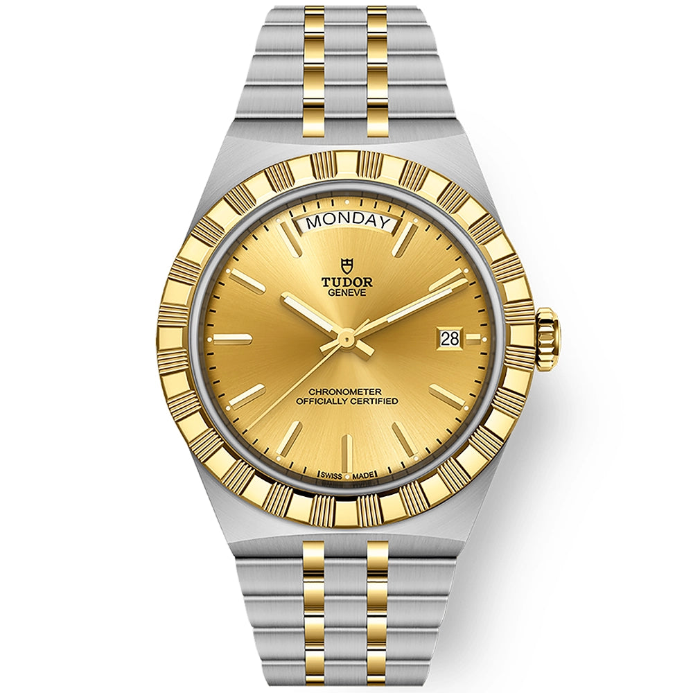 Day 40mm Two-Tone Champagne Dial Mens Automatic Watch - Berry's Jewellers