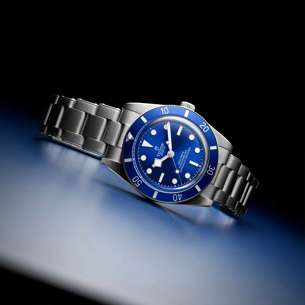 TUDOR Black Bay 54 37mm Blue Dial & Bezel Automatic Bracelet Watch - Berry's Jewellers