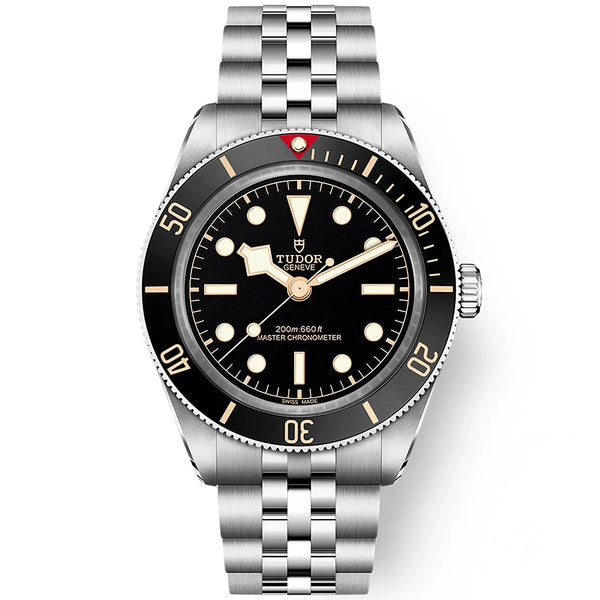 TUDOR Black Bay 58 39mm Black Dial & Bezel Five-Link Bracelet Watch - Berry's Jewellers