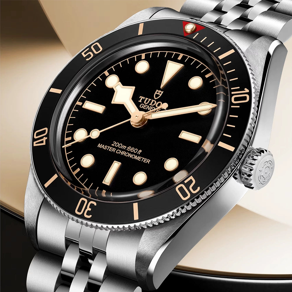 TUDOR Black Bay 58 39mm Black Dial & Bezel Five-Link Bracelet Watch - Berry's Jewellers