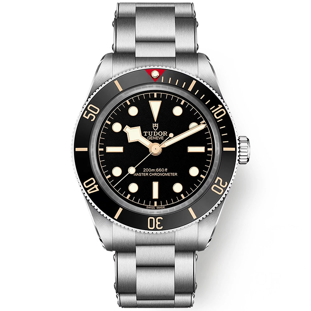 TUDOR Black Bay 58 39mm Black Dial & Bezel Three-Row Bracelet Watch - Berry's Jewellers