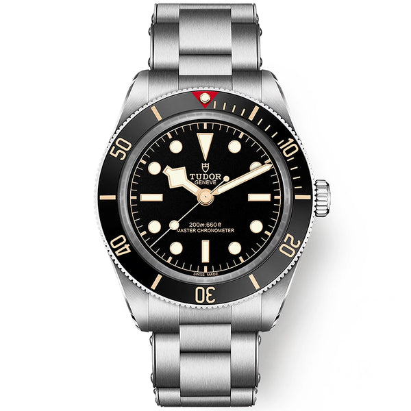 TUDOR Black Bay 58 39mm Black Dial & Bezel Three-Row Bracelet Watch - Berry's Jewellers