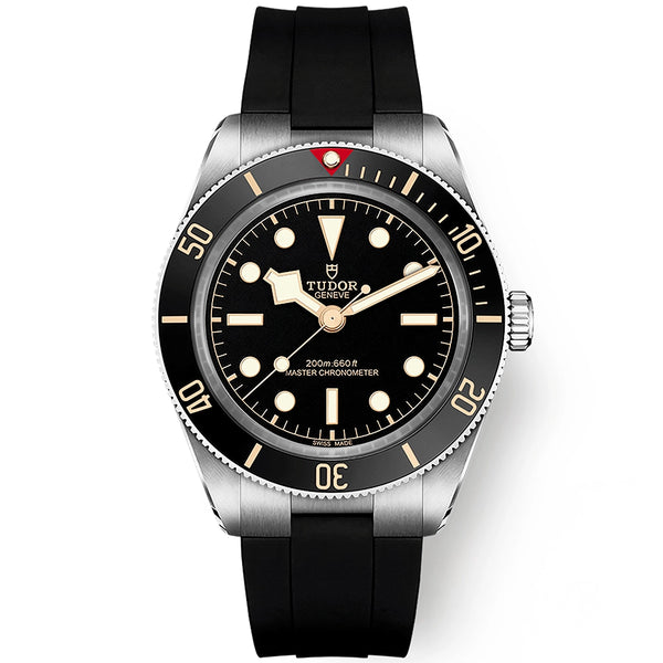 TUDOR Black Bay 58 39mm Black Dial & Bezel Rubber Strap Watch - Berry's Jewellers