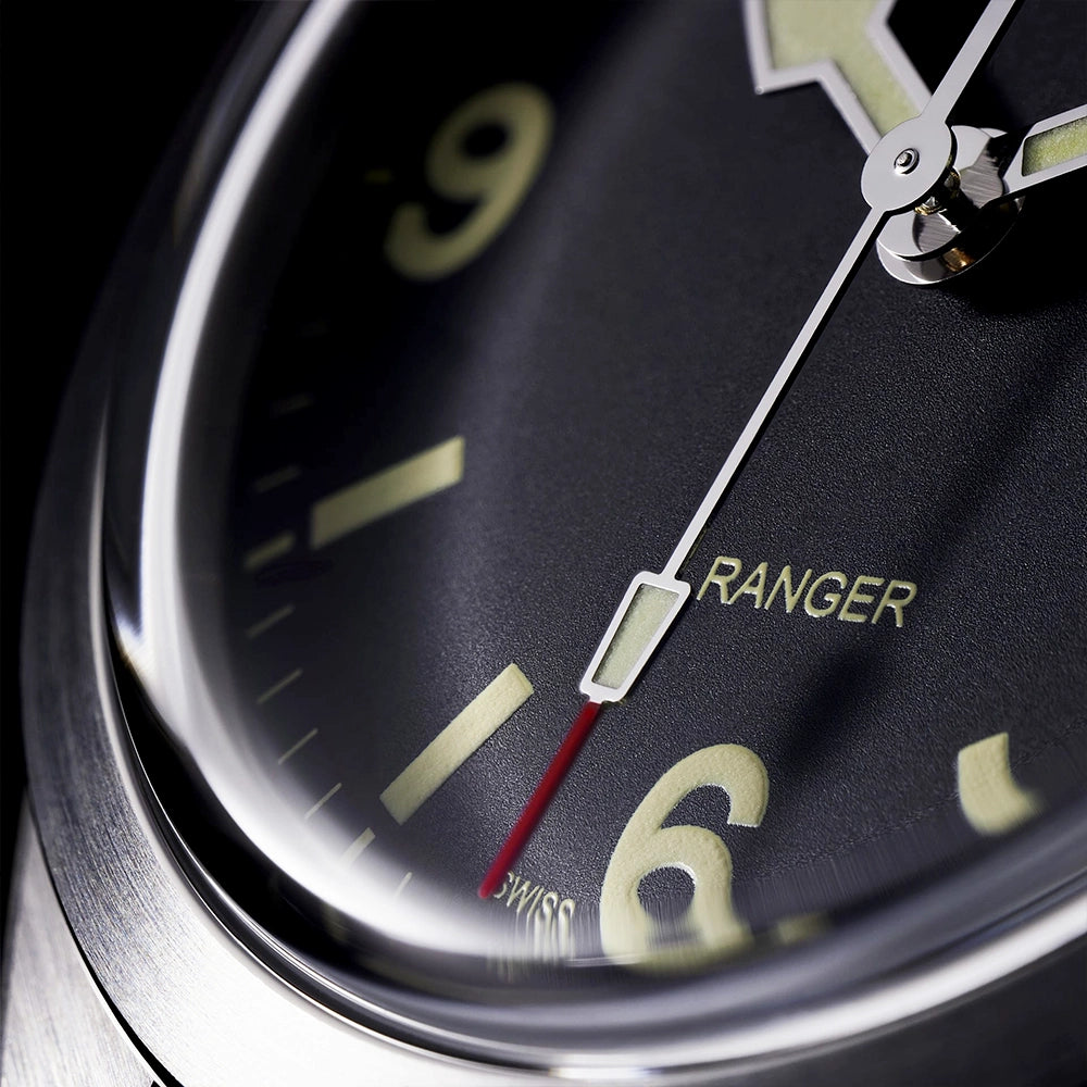 TUDOR Ranger 39mm Black Domed Dial Automatic NATO Strap Watch - Berry's Jewellers