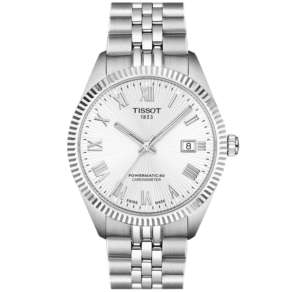 Tissot Ballade 39mm Silver Dial Powermatic 80 Automatic Bracelet Watch - Berry's Jewellers