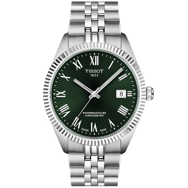Tissot Ballade 39mm Green Dial Powermatic 80 Automatic Bracelet Watch - Berry's Jewellers