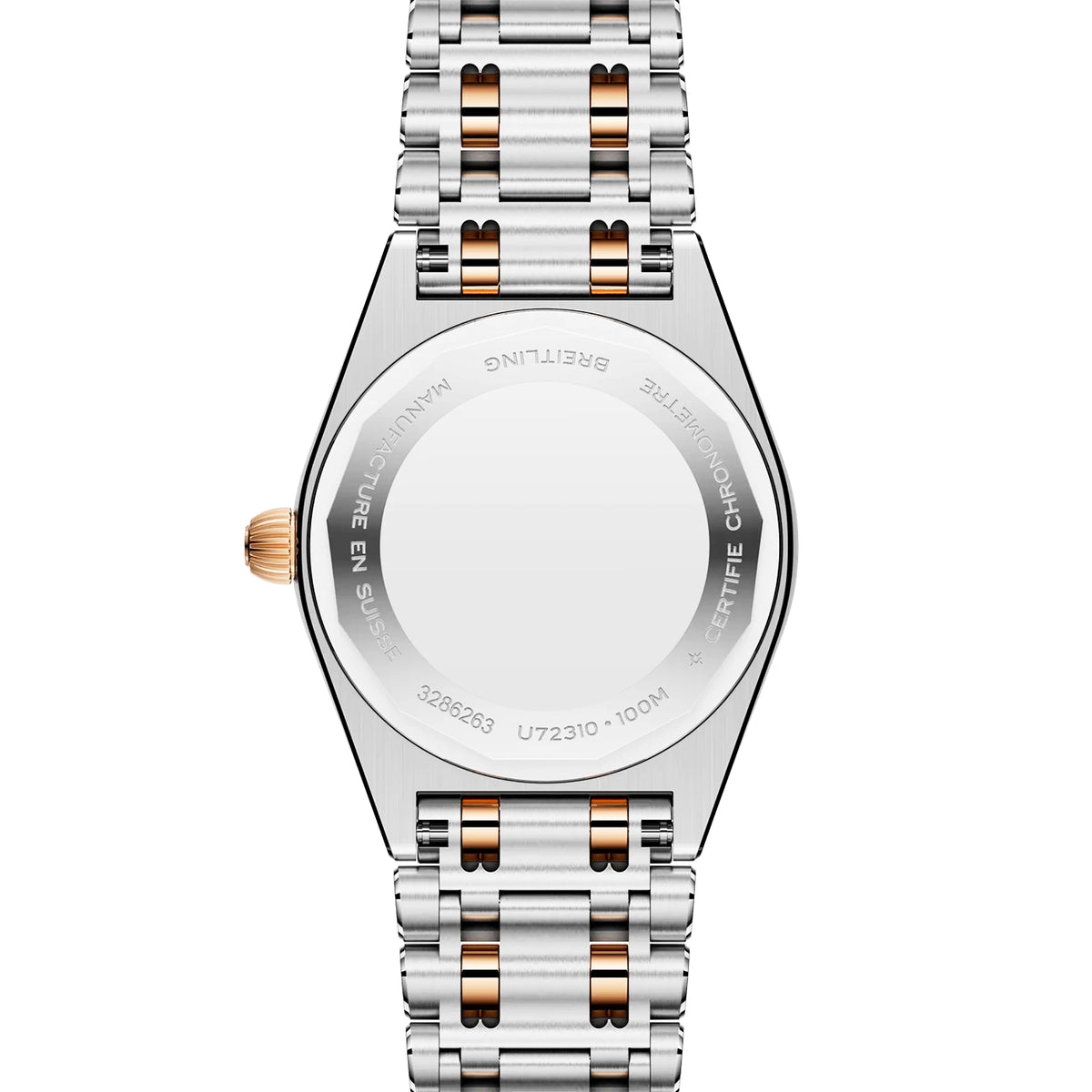 Chronomat 28mm Two-Tone Mother of Pearl Diamond Dial Watch