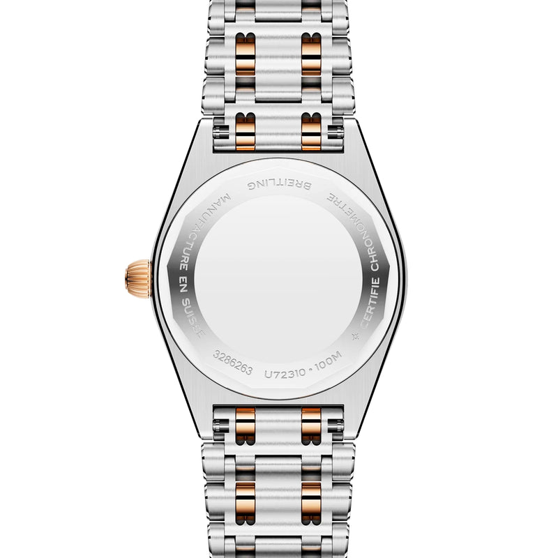 Chronomat 28mm Two-Tone Mother of Pearl Diamond Dial Watch