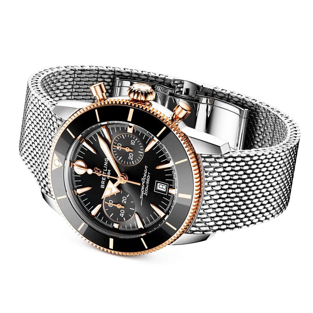 Breitling Superocean Heritage Chronograph 42mm Two-Tone Bracelet Watch - Berry's Jewellers