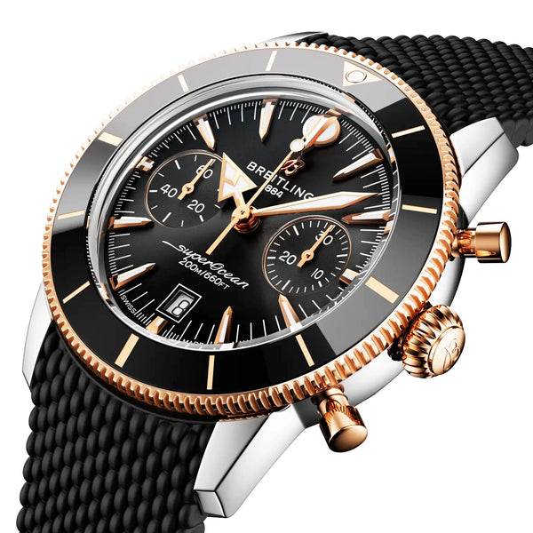 Breitling Superocean Heritage Chronograph 42mm Two-Tone Strap Watch - Berry's Jewellers