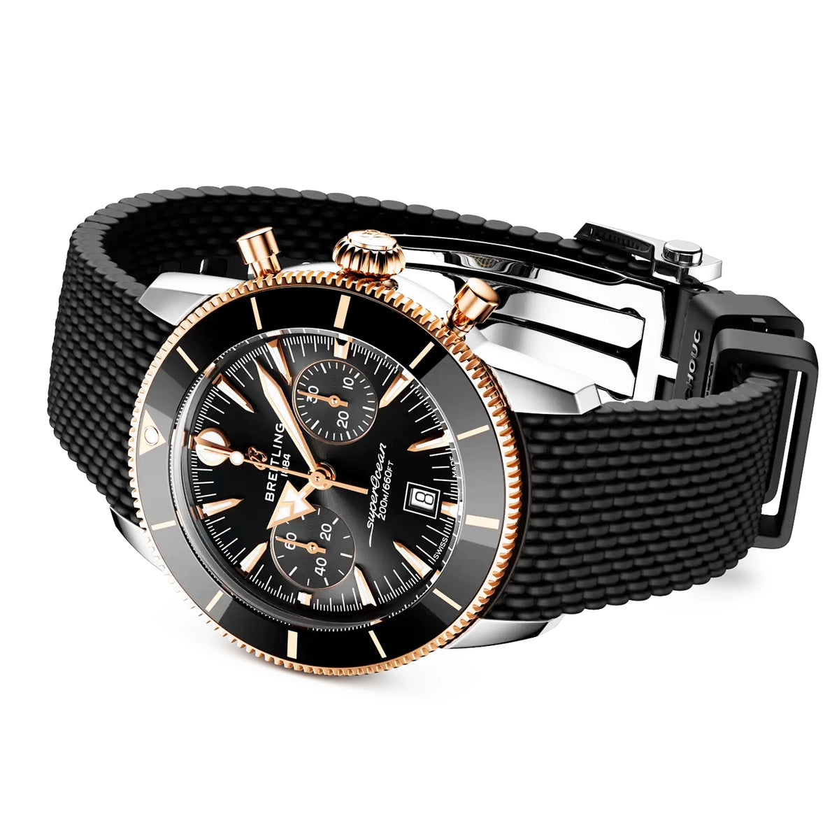 Breitling Superocean Heritage Chronograph 42mm Two-Tone Strap Watch - Berry's Jewellers