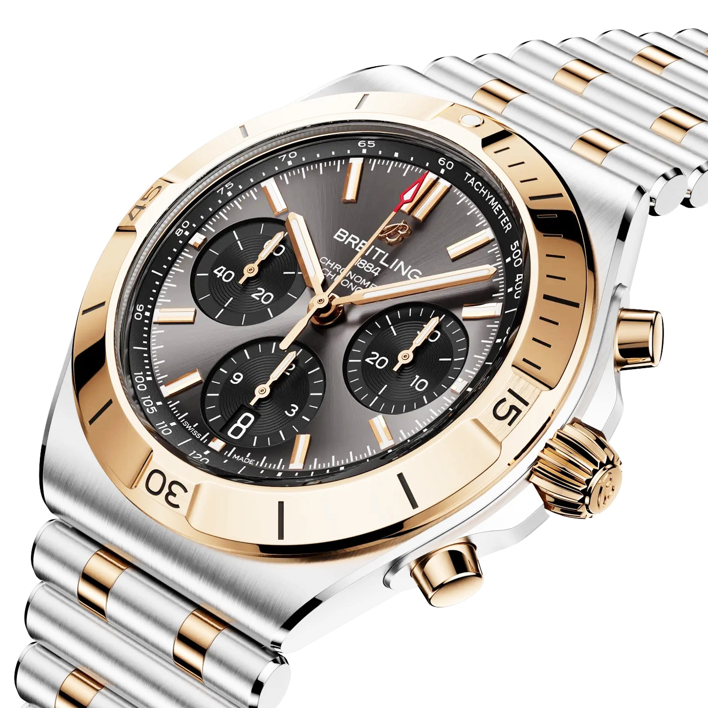 Breitling Chronomat Chronograph 42mm Two-Tone Mens Bracelet Watch - Berry's Jewellers