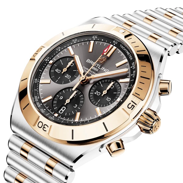 Breitling Chronomat Chronograph 42mm Two-Tone Mens Bracelet Watch - Berry's Jewellers