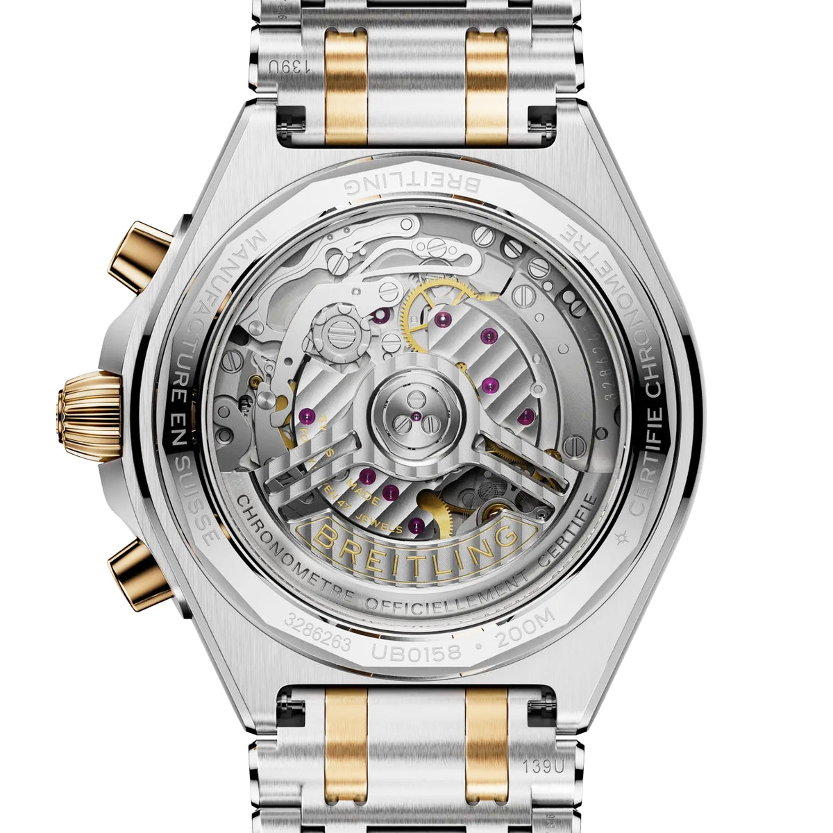 Breitling Chronomat Chronograph 42mm Two-Tone Mens Bracelet Watch - Berry's Jewellers