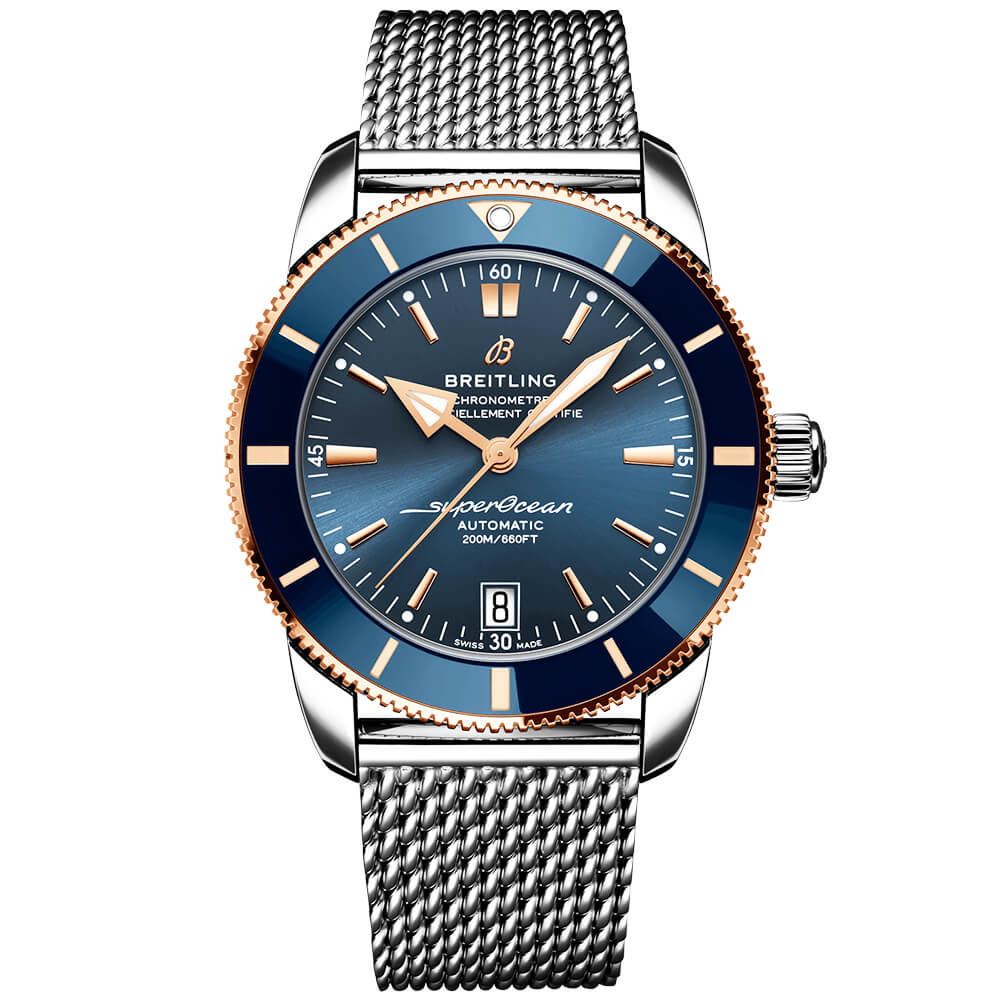 Superocean Heritage II 42mm Blue Dial Two-Tone Bracelet Watch