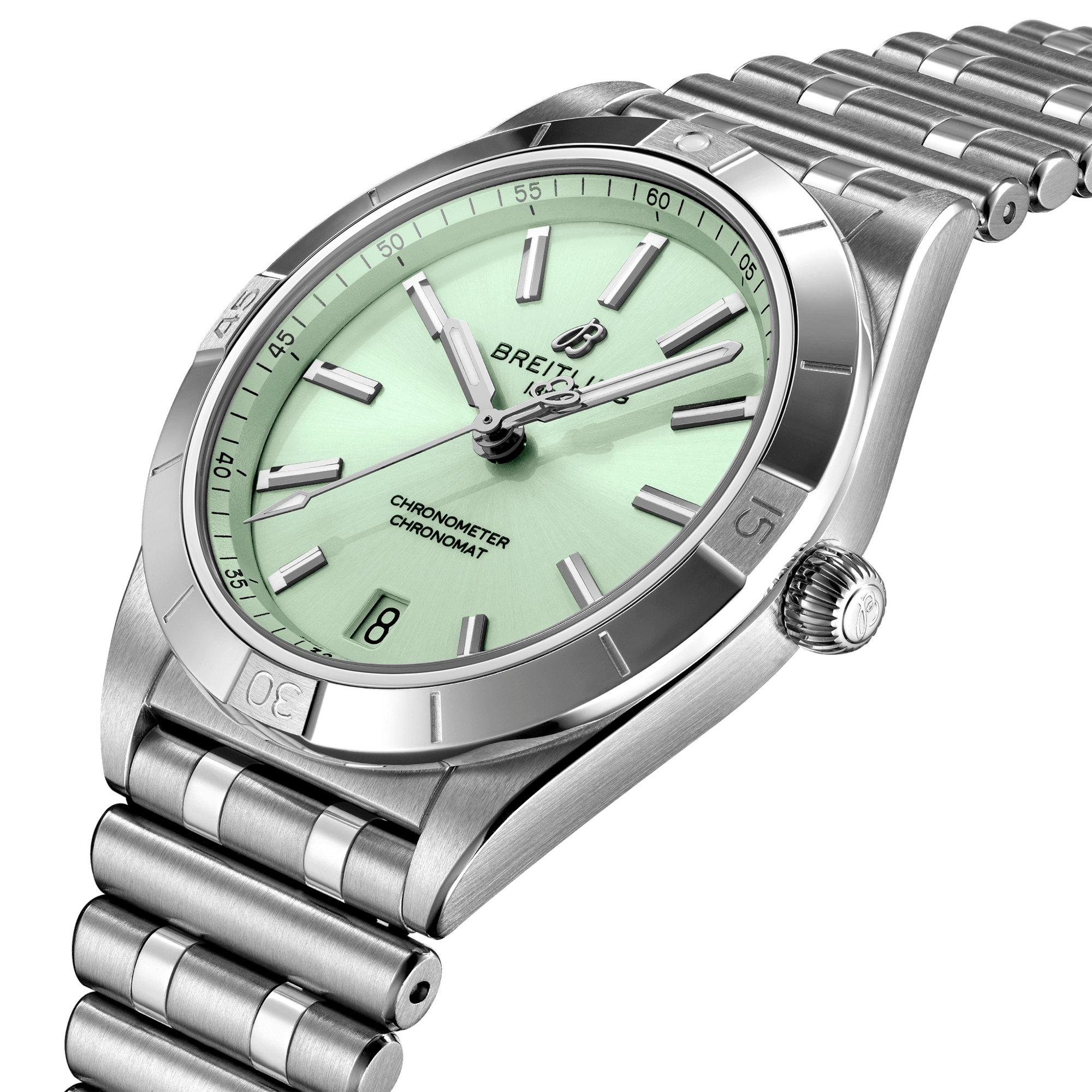 Chronomat 36mm Mint Green Dial Automatic Bracelet Watch
